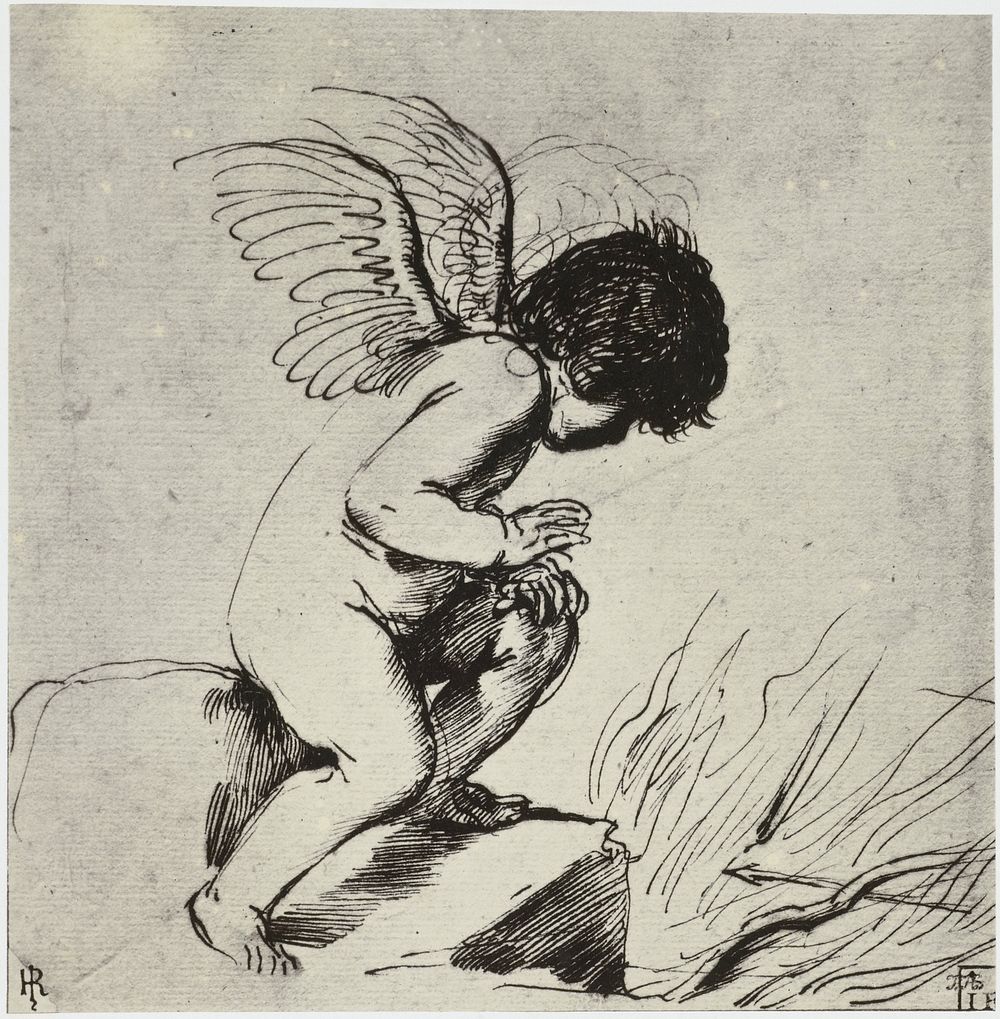 Anoniem, A Cupid (1855 - 1858) by Philip Henry Delamotte, Thomas Frederick Hardwich and Baell and Daldy