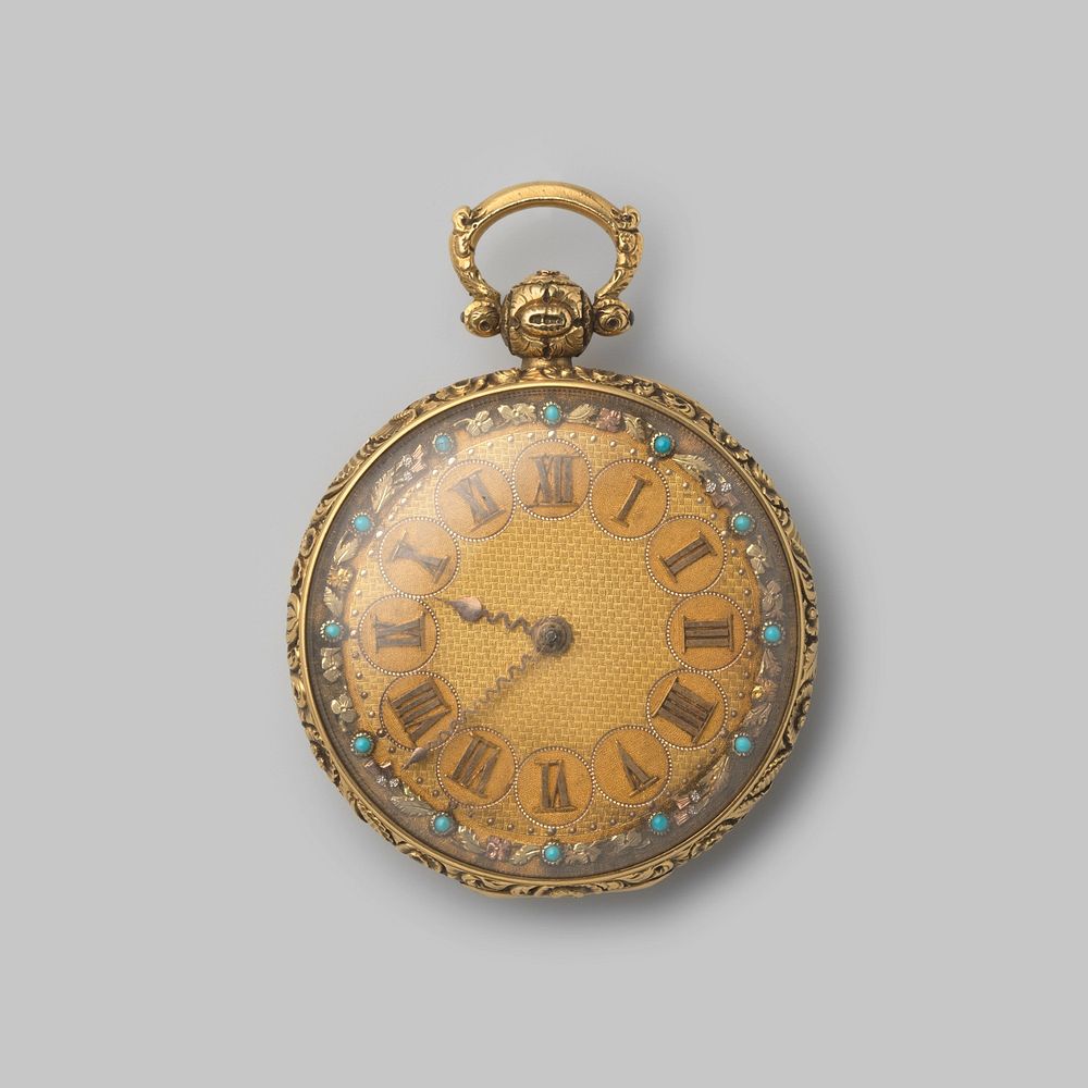 Herenhorloge van goud (c. 1850) by Benjamin Lautier