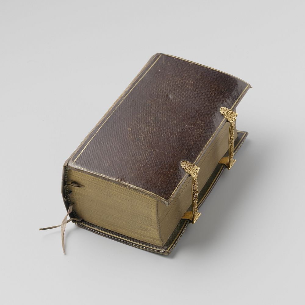 Kerkboek met gouden filigrein sloten (c. 1800 - c. 1900) by anonymous and Joannes Brandt