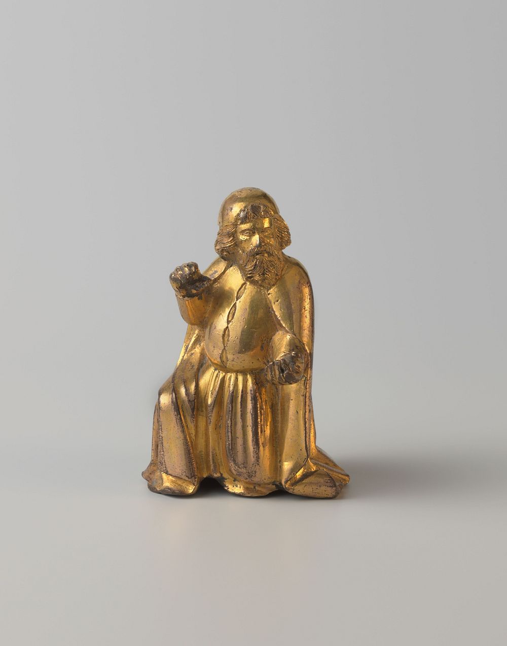 Two kneeling prophets (from a reliquary châsse) (c. 1400 - c. 1410) by anonymous