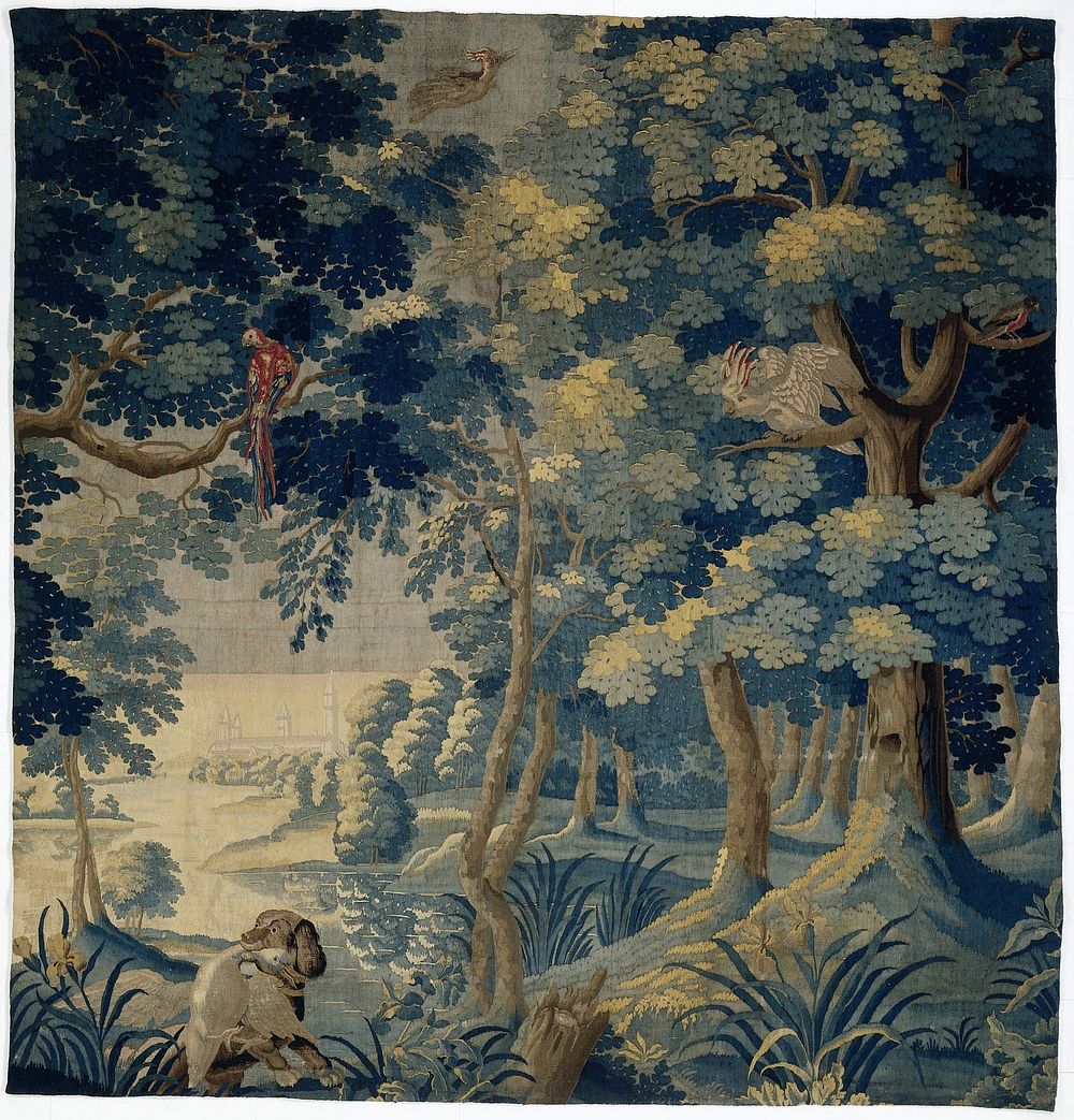 Landschapsverdure (fragment) (c. 1660 - c. 1700) by anonymous