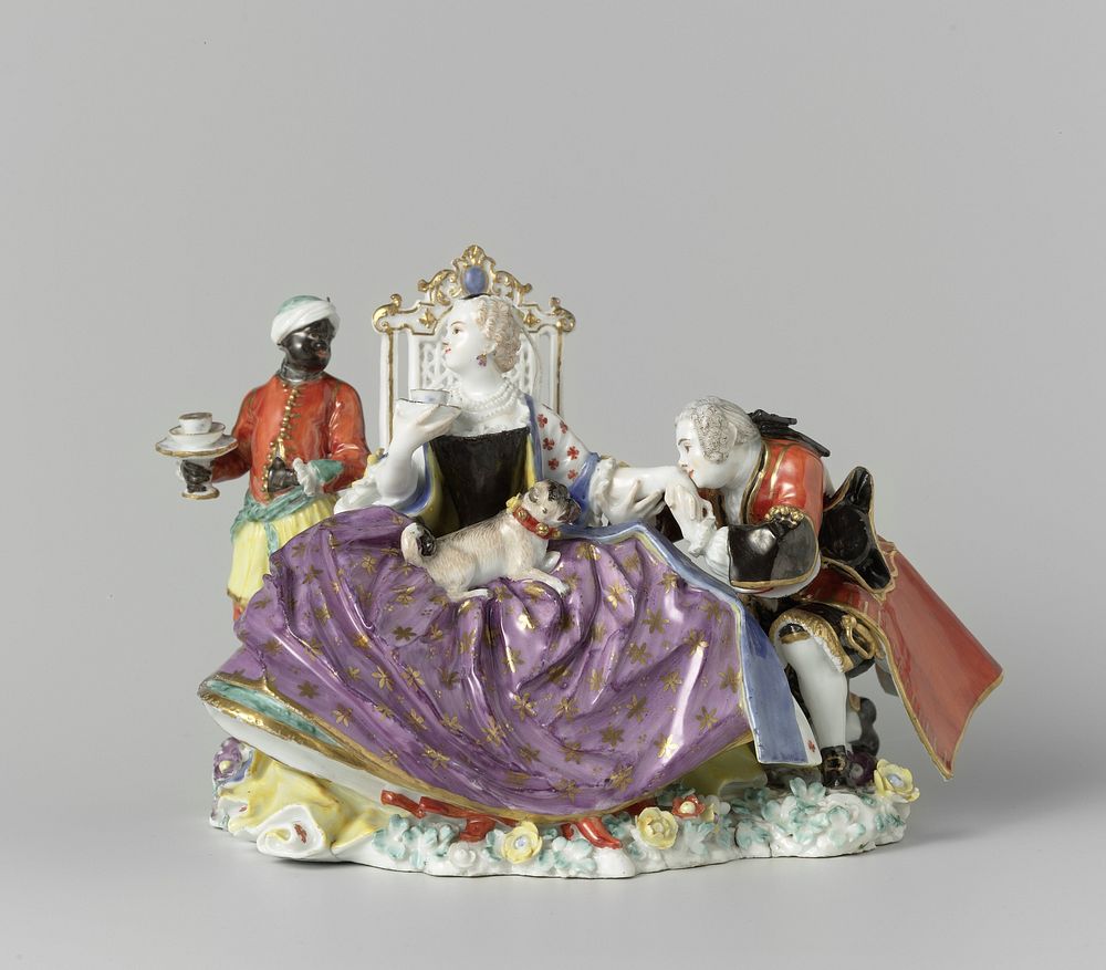 Lady and Cavalier, Known as ‘The Handkiss’ (1737) by Meissener Porzellan Manufaktur and Johann Joachim Kändler