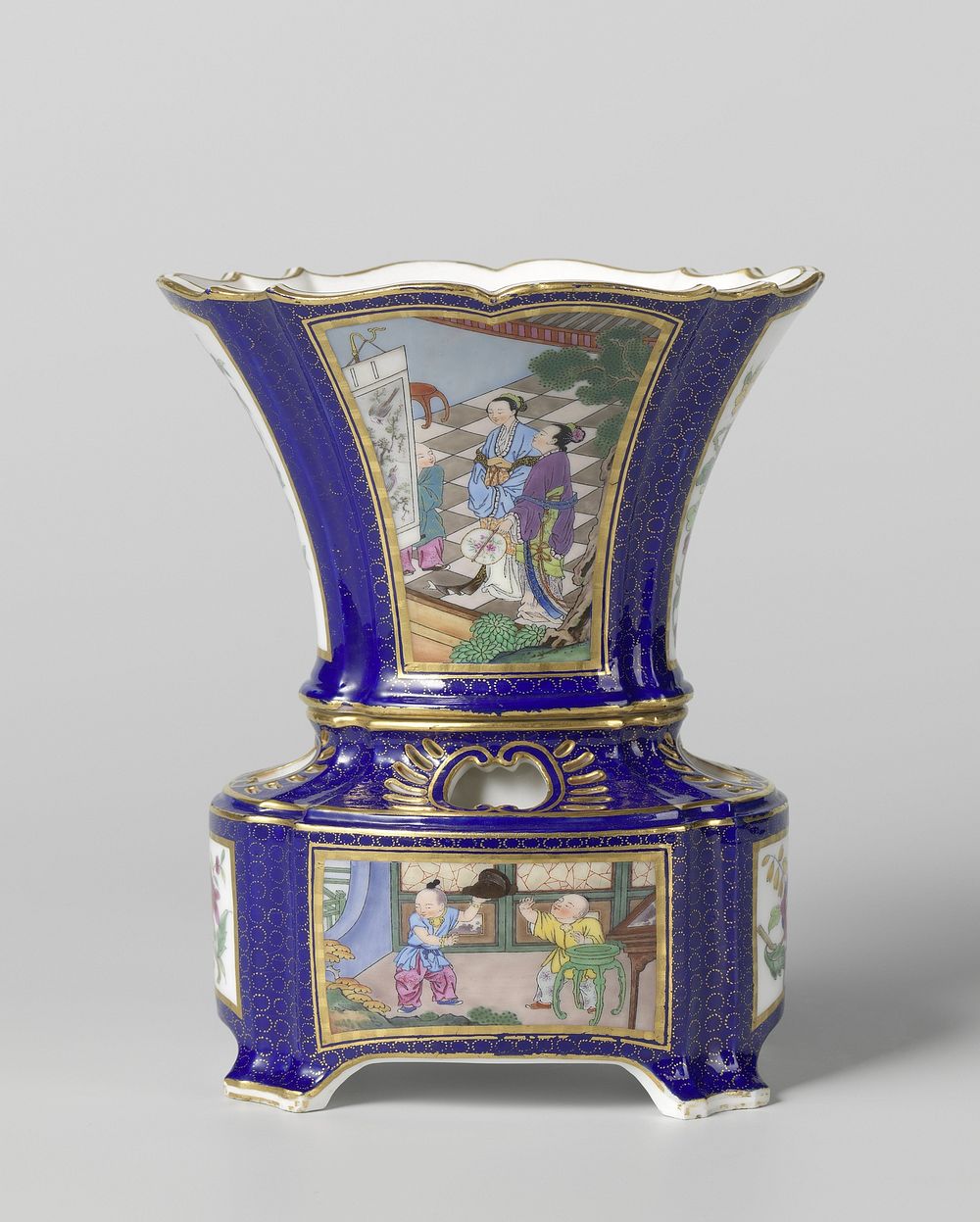Pair of vases (vase hollandais nouvelle forme) (1763) by Manufacture de Sèvres, Jean Claude Duplessis and Charles Nicolas…