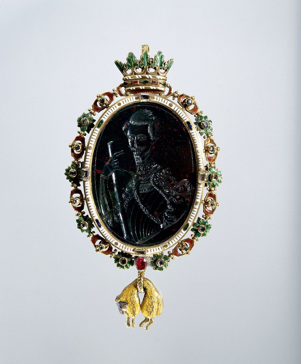 Medaillon met een ridder van het Gulden vlies (c. 1600 - c. 1620) by anonymous