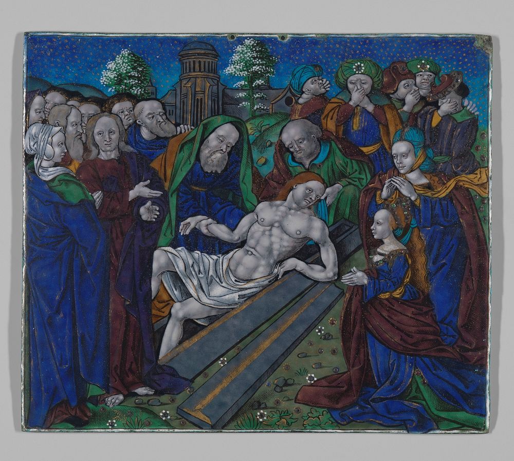 Plaque with the Raising of Lazarus (c. 1500 - c. 1525) by Jean Penicaud I