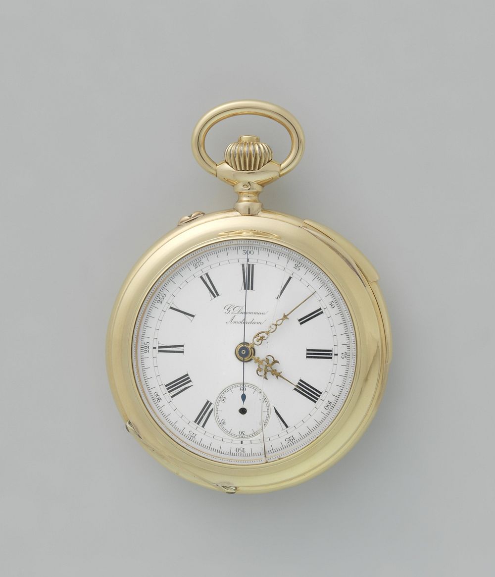 Precision Watch with a Chronometer, Repeating Mechanism, and Chiming Mechanism (c. 1884) by Firma Gédéon Ducommun, Ducommun…