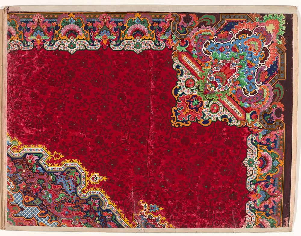 Ontwerp voor een tapijt (c. 1854 - c. 1864) by Deventer Tapijtfabriek and Firma Smaale