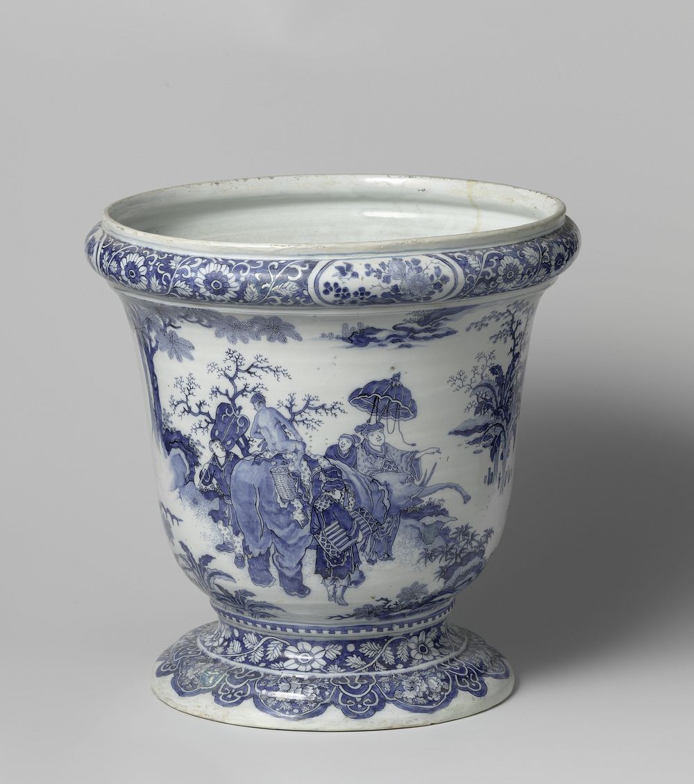 Flower pot holder (cache-pot) (c. 1680 - c. 1685) by De Grieksche A and Samuel van Eenhoorn