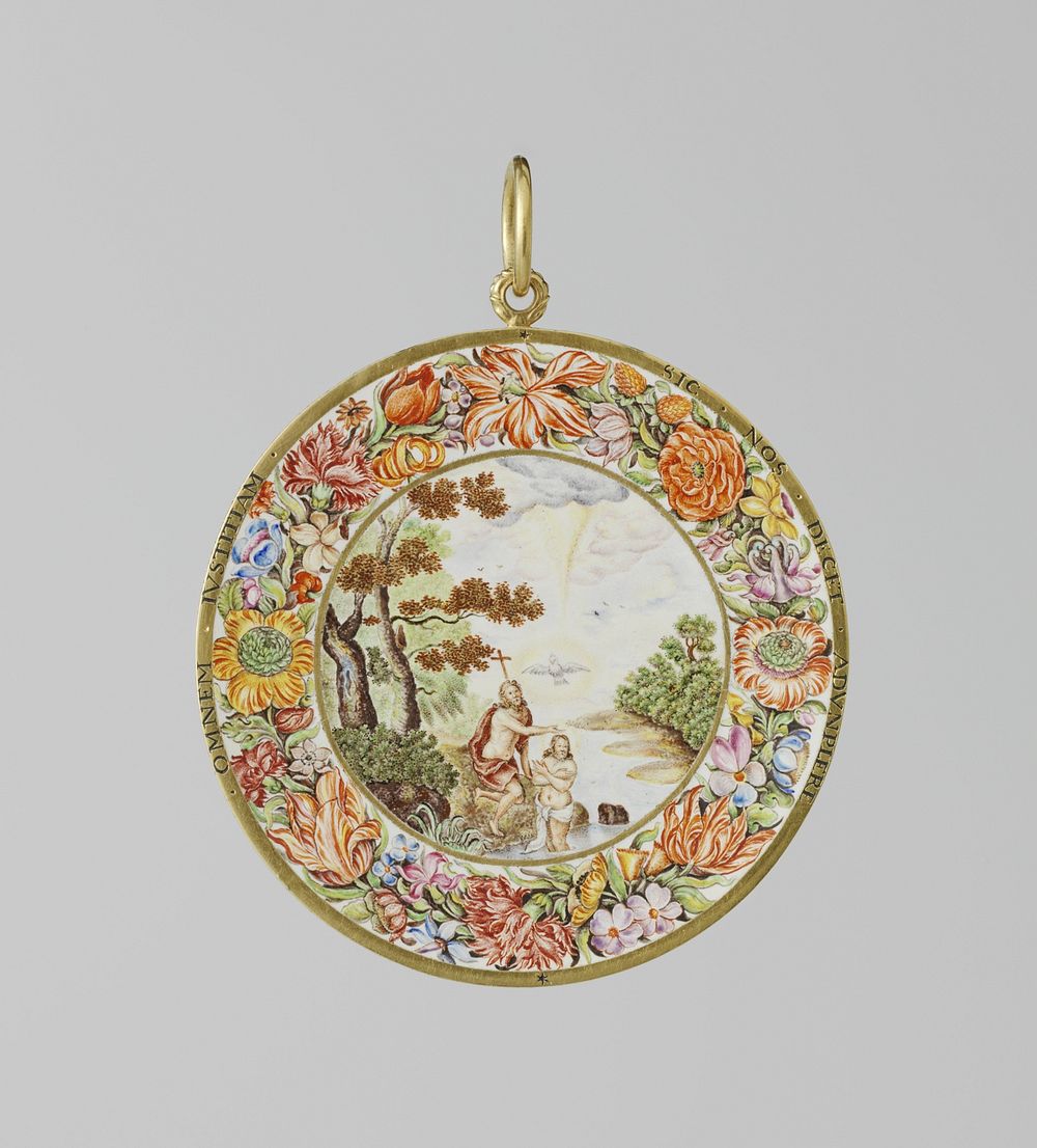Medallion with the Baptism of Christ in the River Jordan (c. 1665) by anonymous
