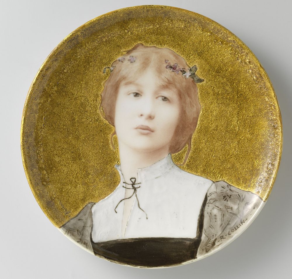 Decorative plate (c. 1878 - c. 1885) by Théodore Deck and Raphaël Collin