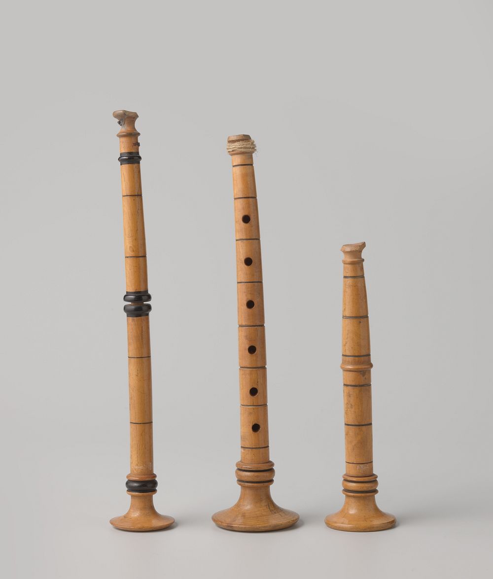 Toy bagpipe (three chanters) (c. 1850 - c. 1896) by anonymous