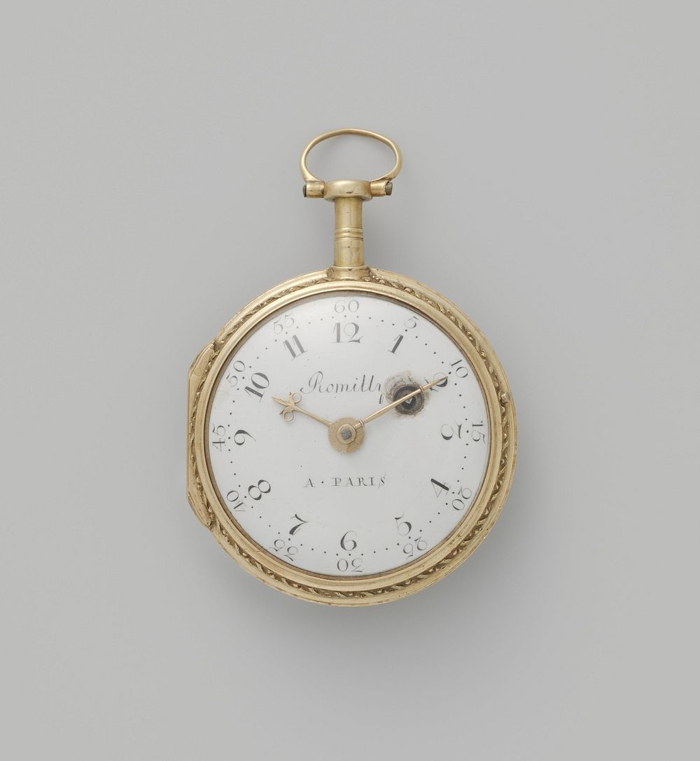 Watch with an Allegory of Architecture (c. 1780 - c. 1800) by Jean Romilly and anonymous