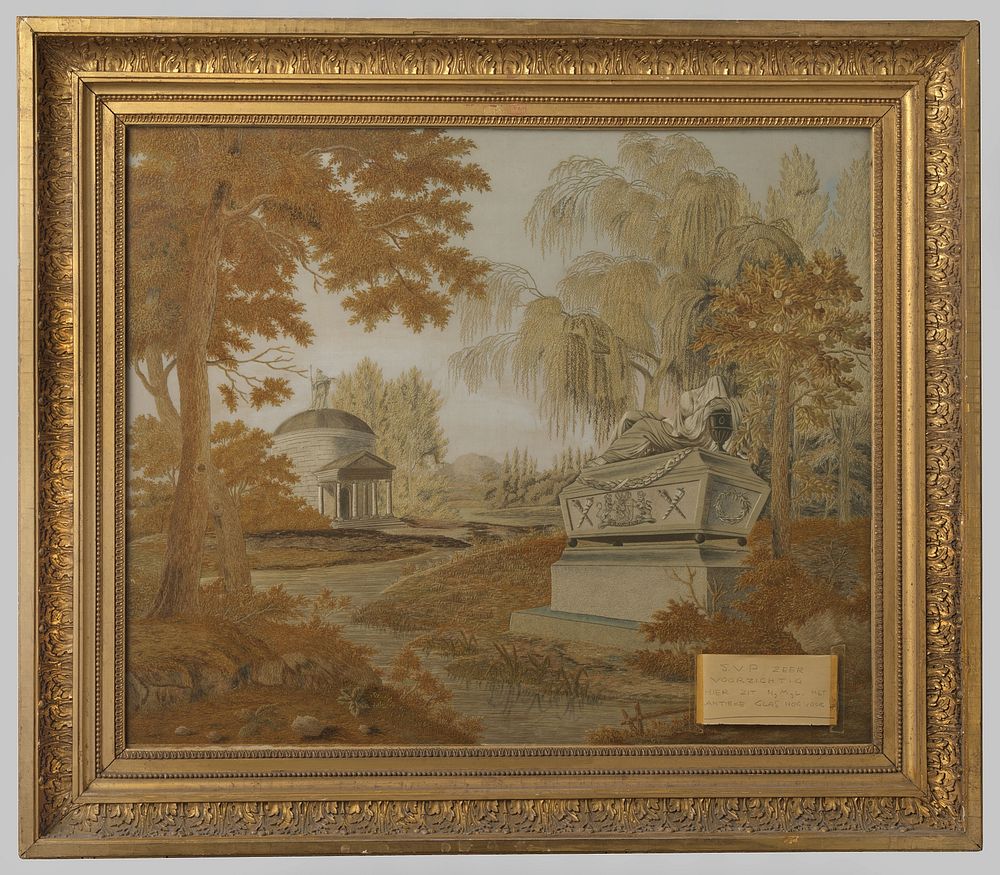 Geborduurd tableau van Chenille en zijde (c. 1820 - c. 1821) by mevrouw Mourot