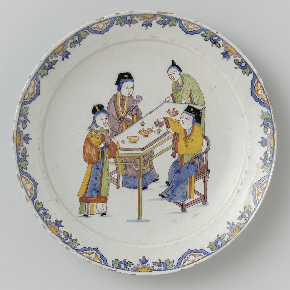 Bord van faience (c. 1710 - c. 1735) by anonymous