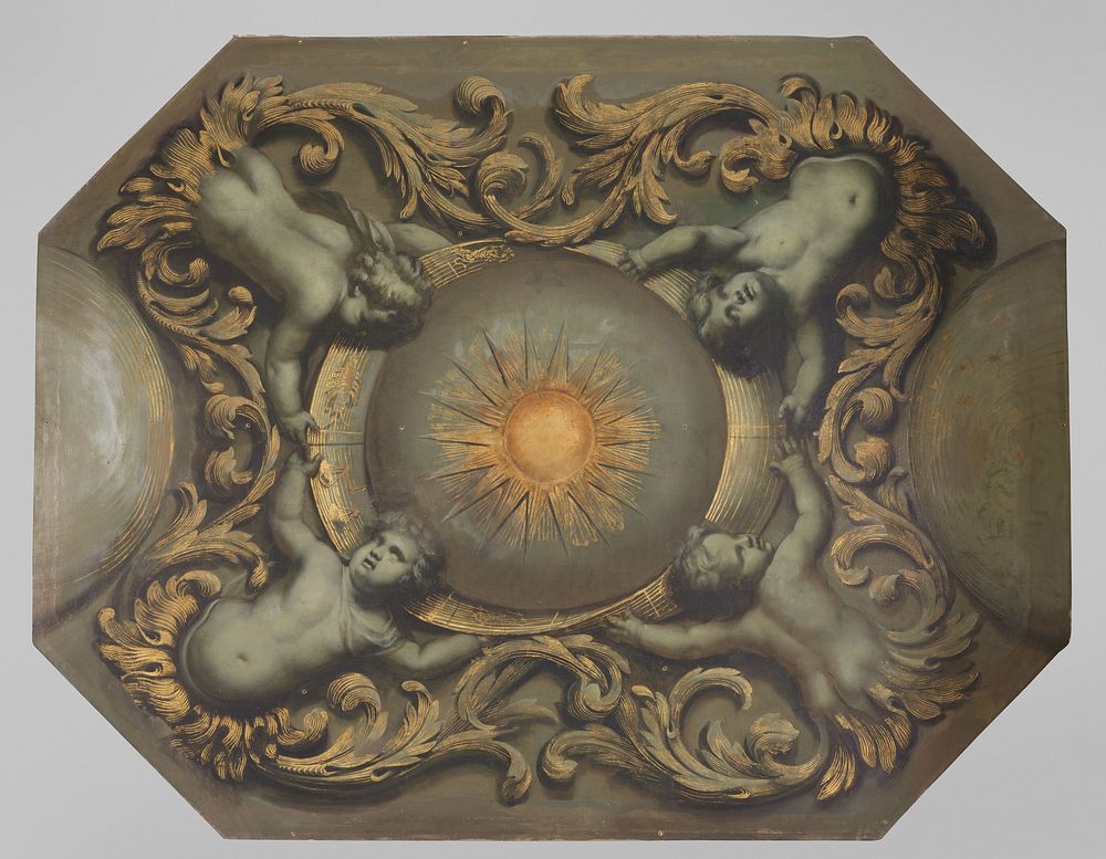 Schildering horend bij een plafond (c. 1666 - c. 1695) by Theodoor van der Schuer