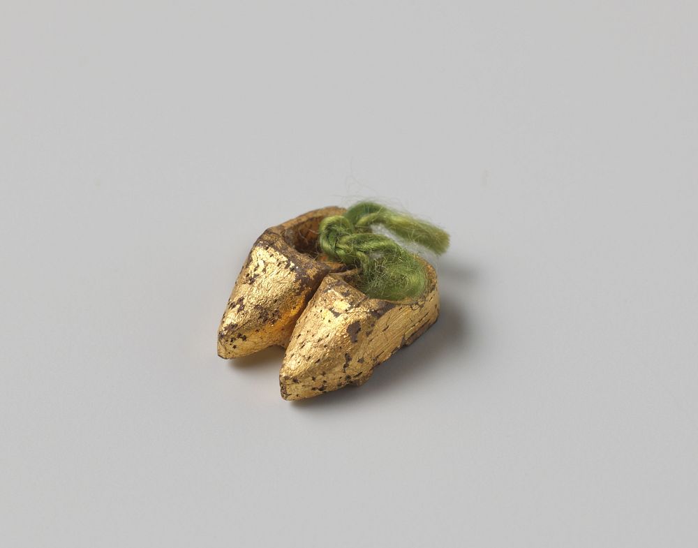 Paar goudkleurige muilen (c. 1740 - c. 1760) by anonymous