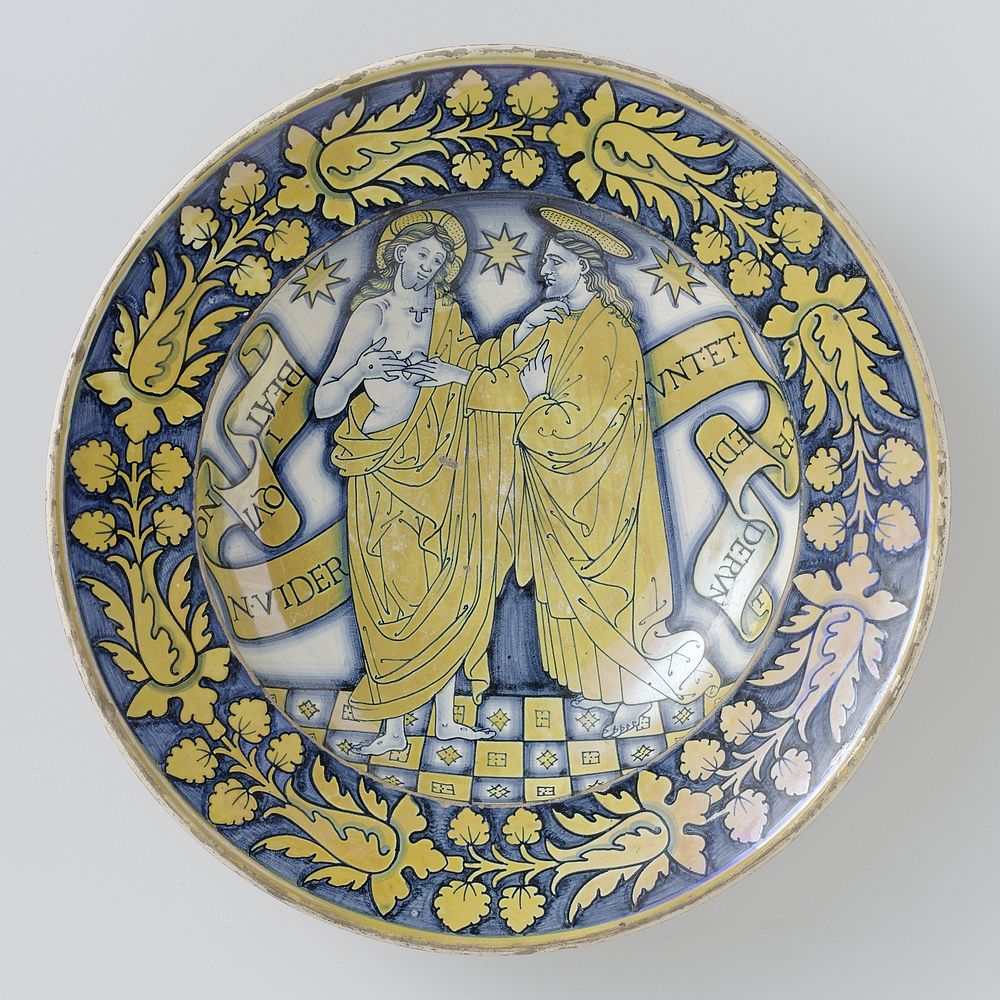 Dish with Christ and Doubting Thomas (c. 1510 - c. 1520) by anonymous