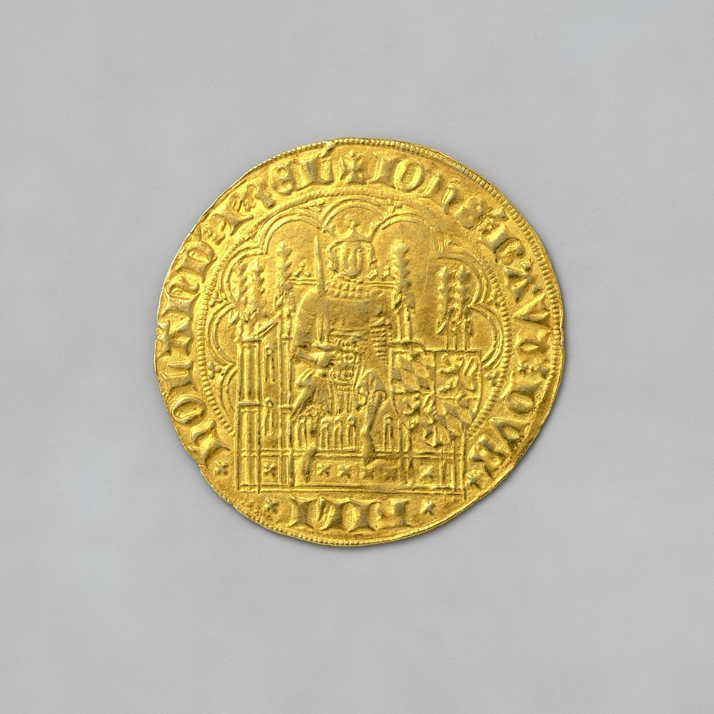 Hollands gouden schild van Jan van Beieren, 1418-1425 (1422 - 1425) by Jan van Beieren