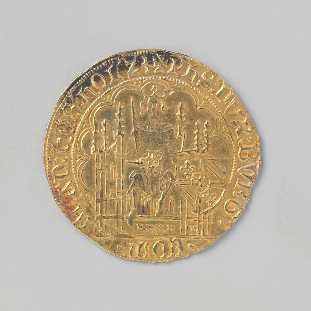 Hollands gouden schild van Philips de Goede, 1425-1428 (1425 - 1427) by Filips de Goede hertog van Bourgondië