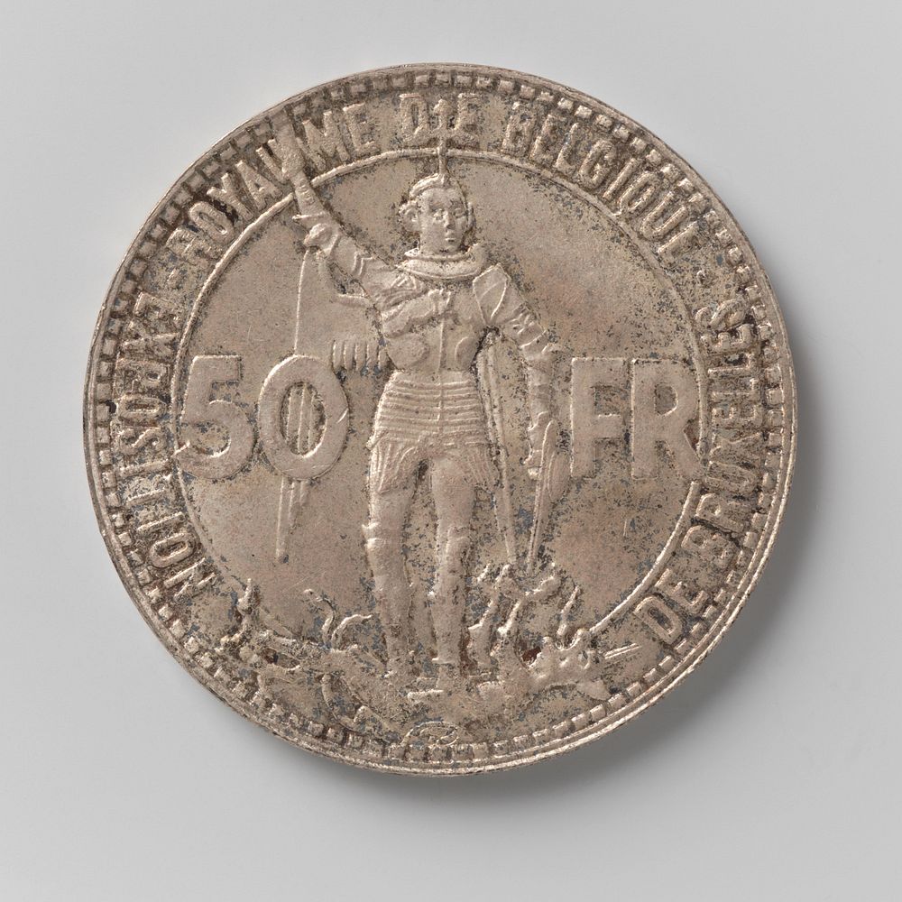 50 francs uit België van Leopold III, 1935 (1935)
