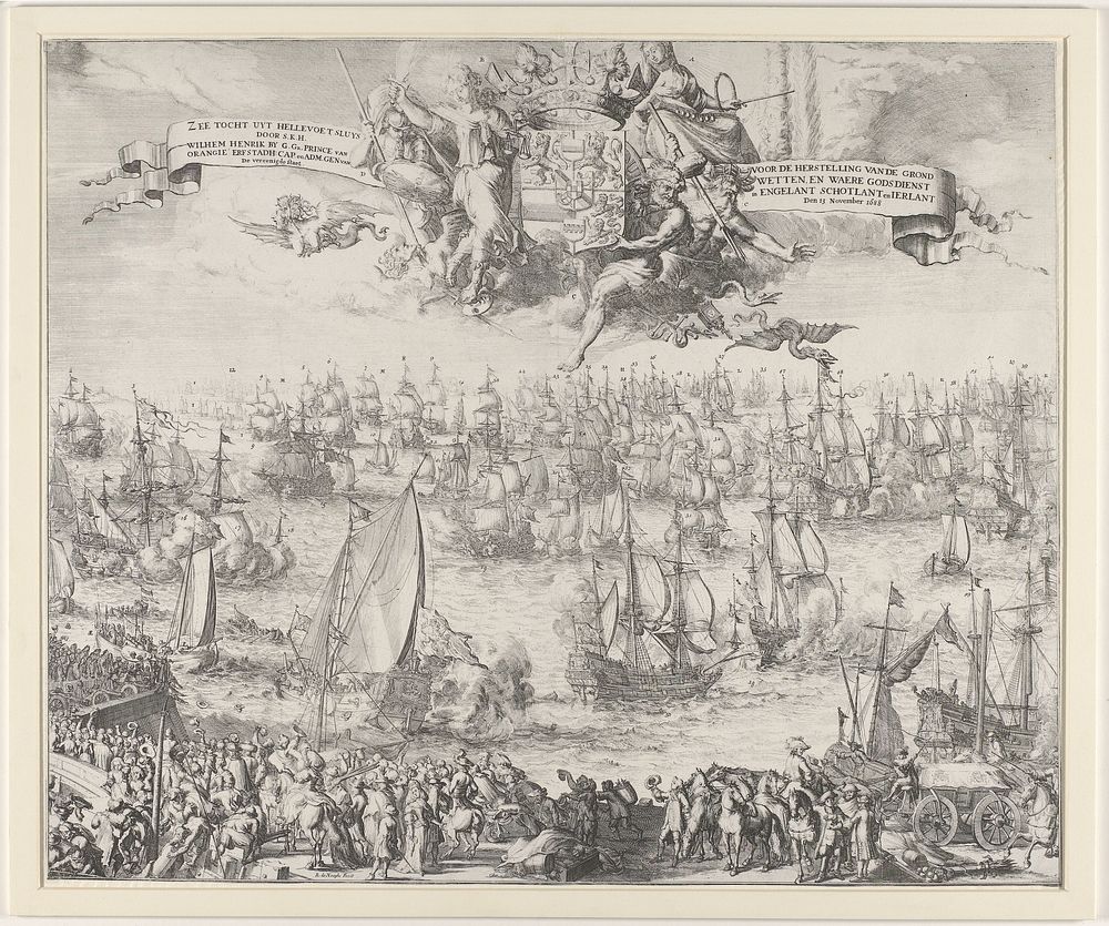 Tocht van Willem III naar Engeland, 1688 (1688) by Romeyn de Hooghe and Romeyn de Hooghe