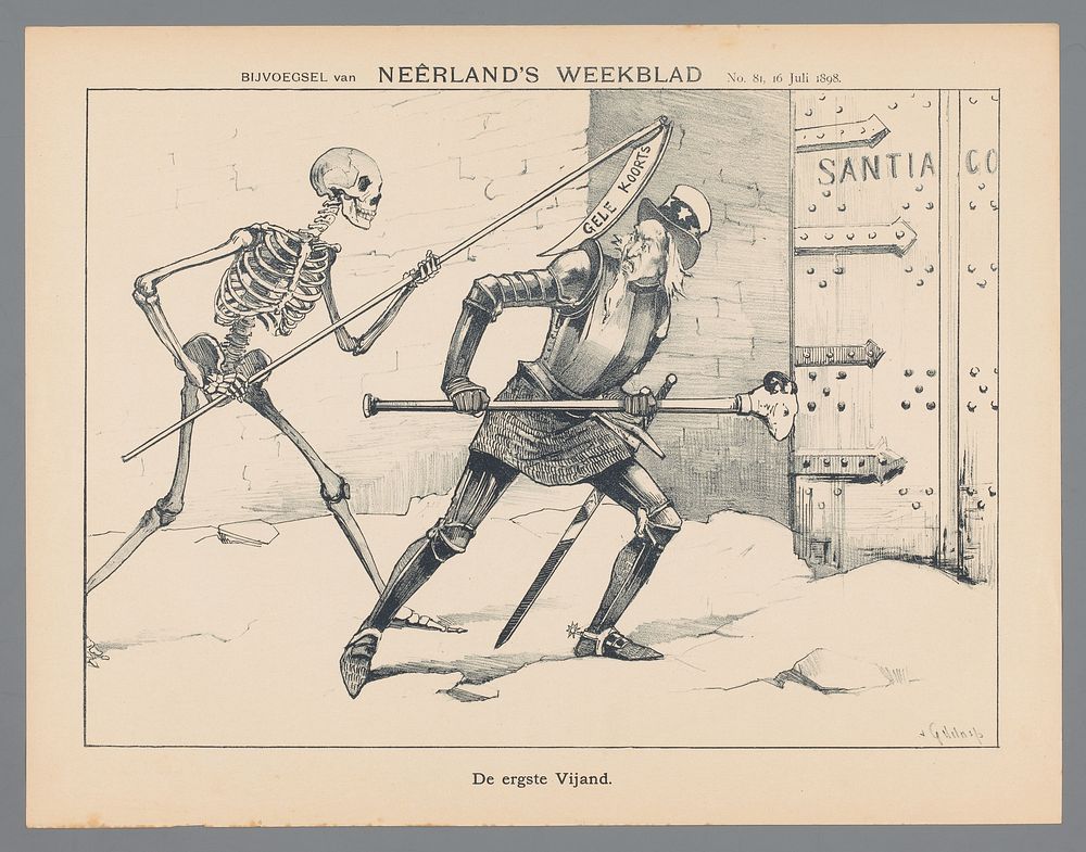 De ergste Vijand (1898) by Petrus van Geldorp