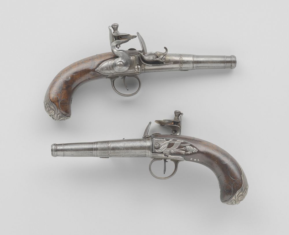 Vuursteenzakpistool (1765 - 1775) by Johan George Ertel