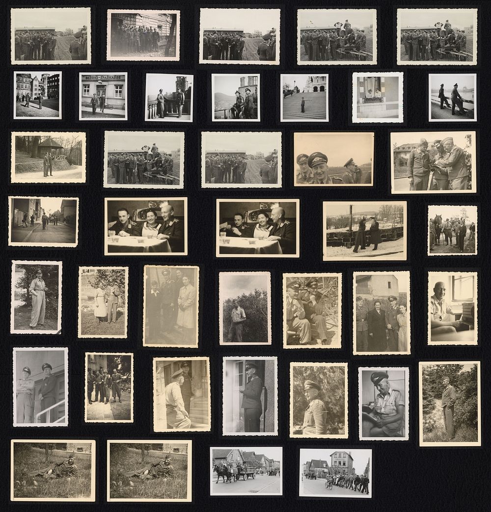 Groep van 40 losse foto's over de diensttijd van Dieter Glitsch uit Hardegsen tijdens de Tweede Wereldoorlog (1940 - 1945)…