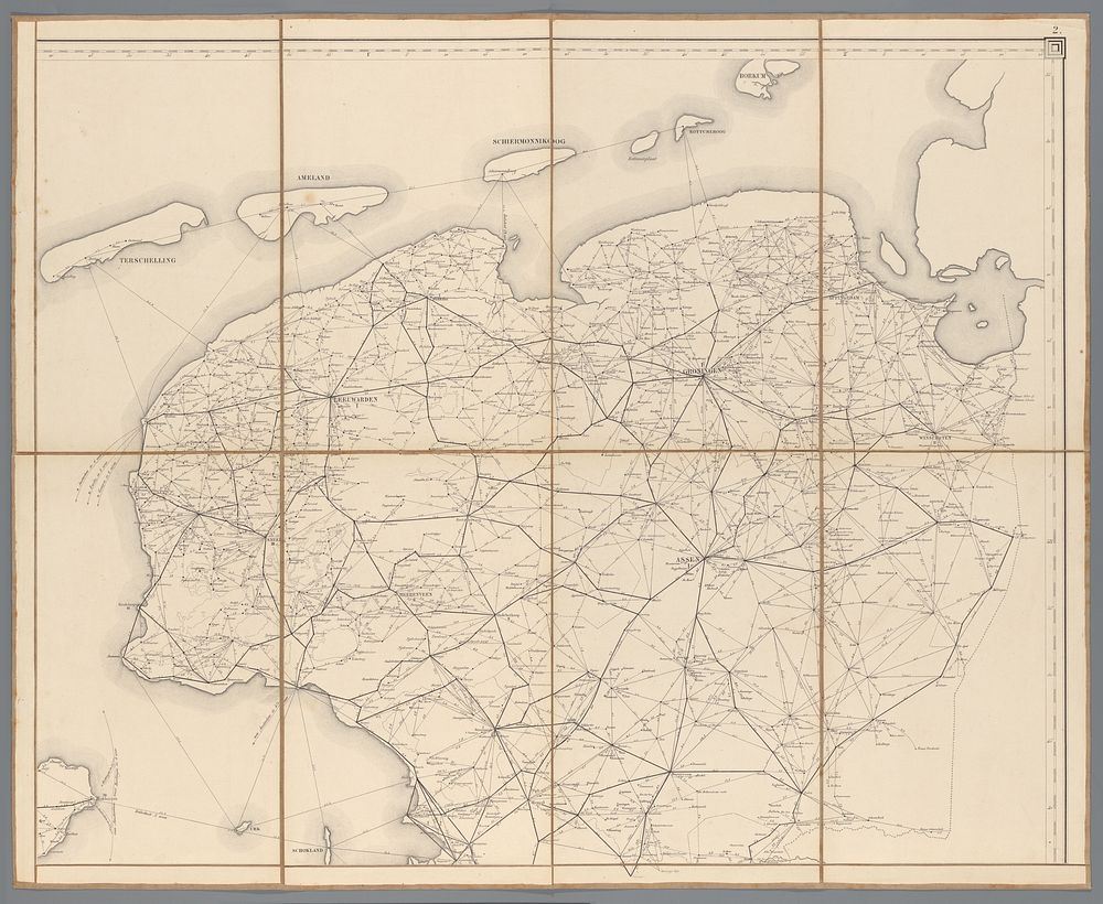 Afstands-wijzer van het Koningrijk der Nederlanden (1862) by Topografisch Bureau Ministerie van Oorlog
