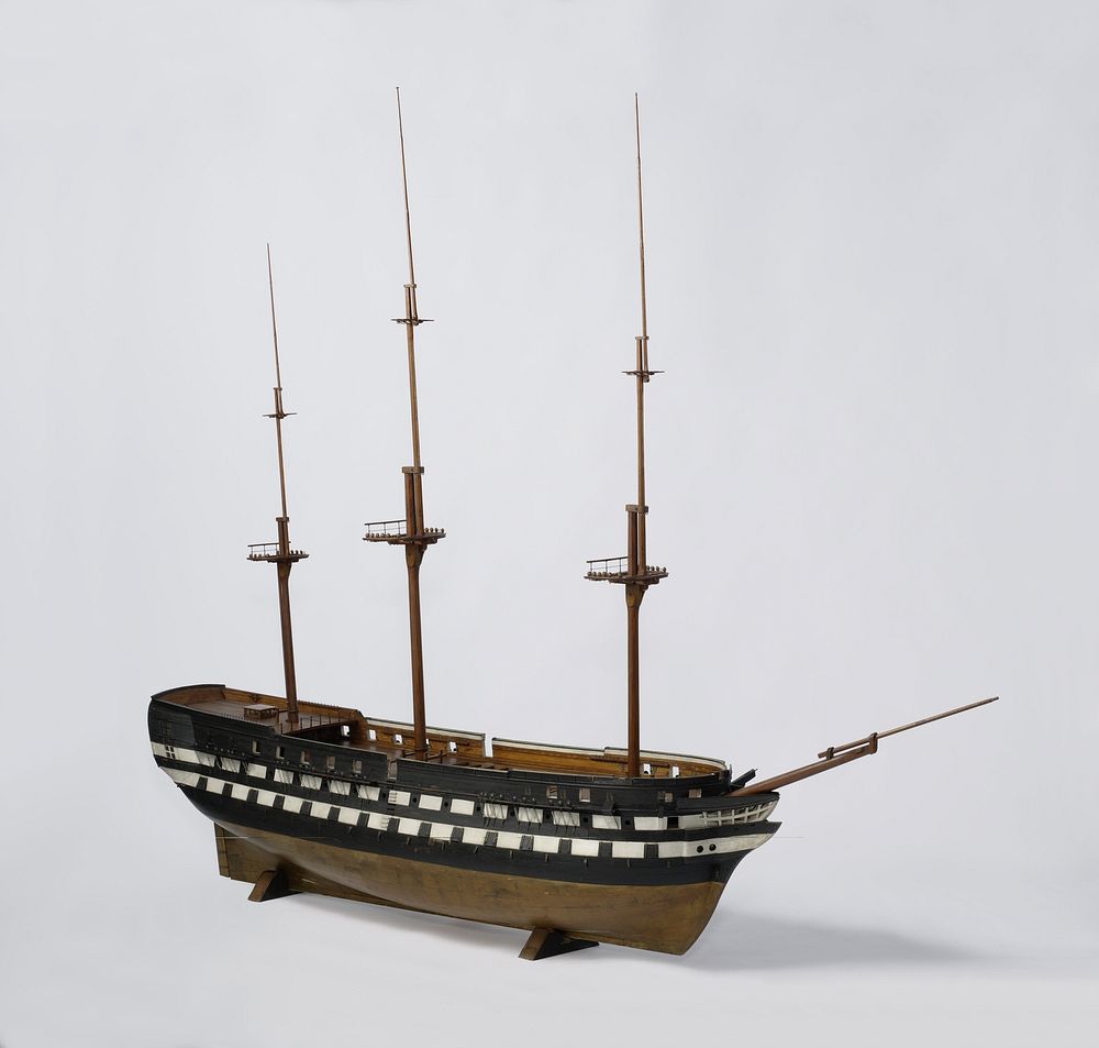 Model of a 74 to 80-Gun Ship of the Line (1830 - 1840) by anonymous