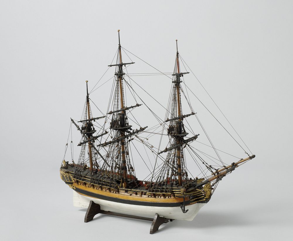 Model of a 24-Gun Frigate (1780 - 1830) by anonymous