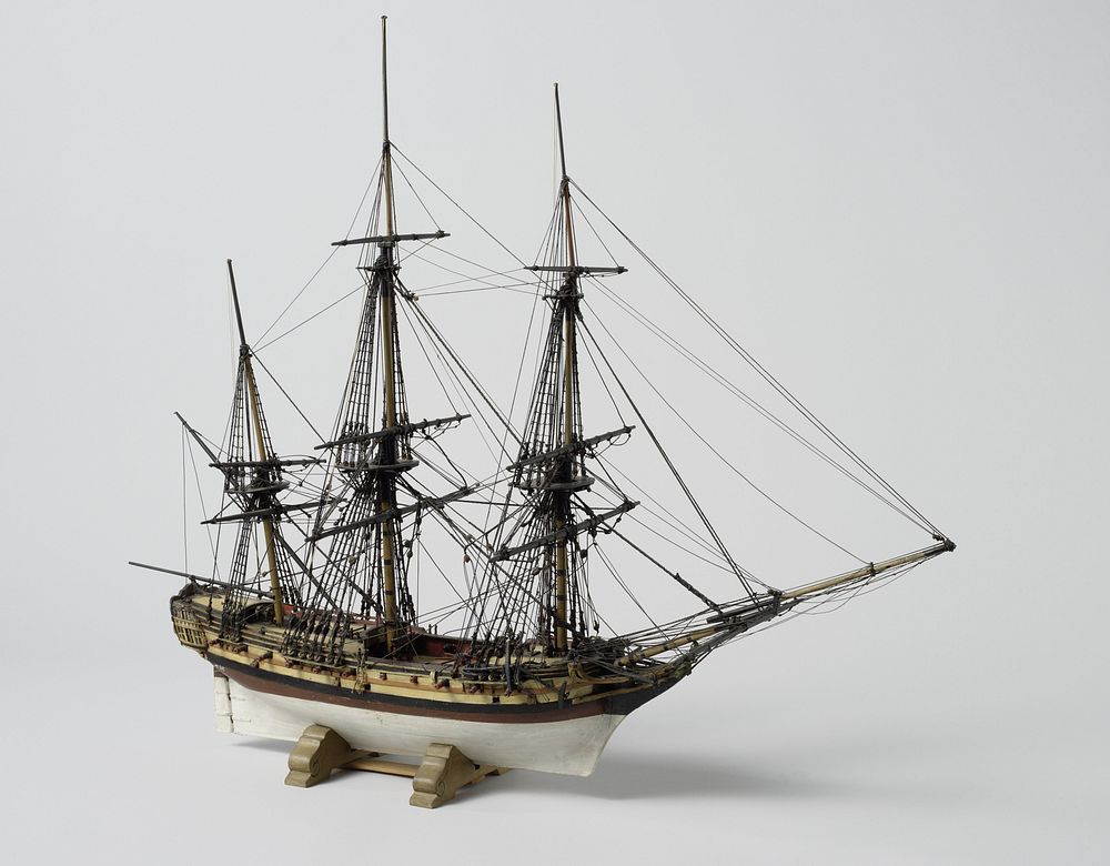 Model of a 22-Gun Frigate (1793 - 1807) by anonymous and anonymous