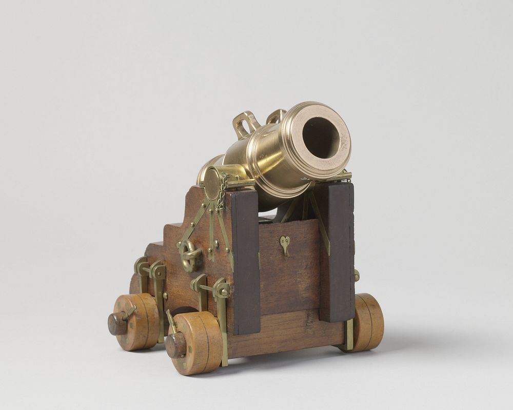 Model of a 24-Pounder Howitzer on a Ship's Carriage (1800) by Jochem Pietersz Asmus