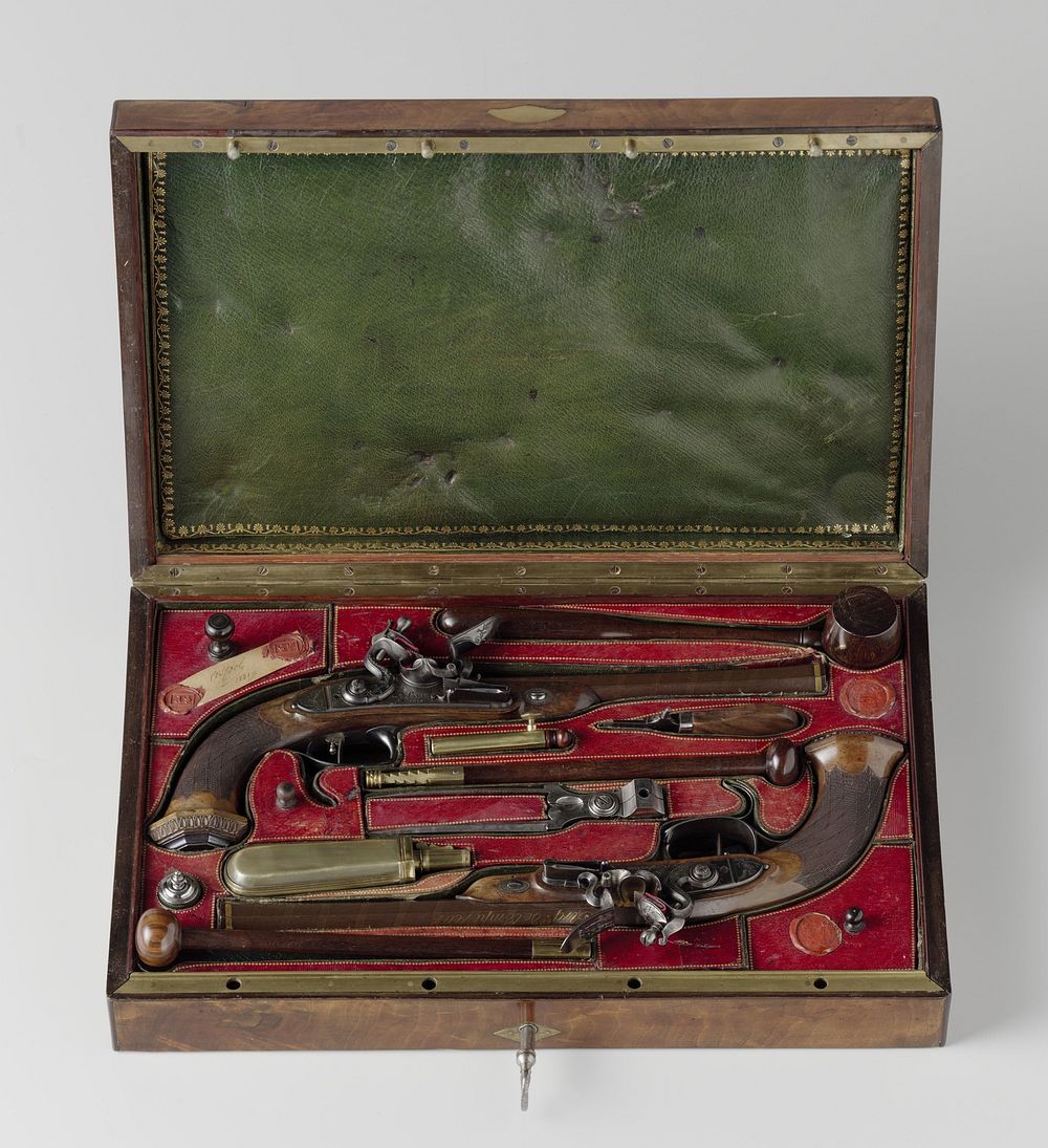 Case with Duelling Pistols (1808) by Jean le Page