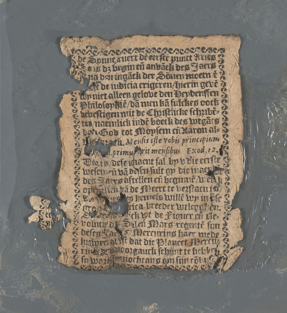 Bladzijde uit een Deventer almanak voor het schrikkeljaar 1596 (c. 1596) by anonymous