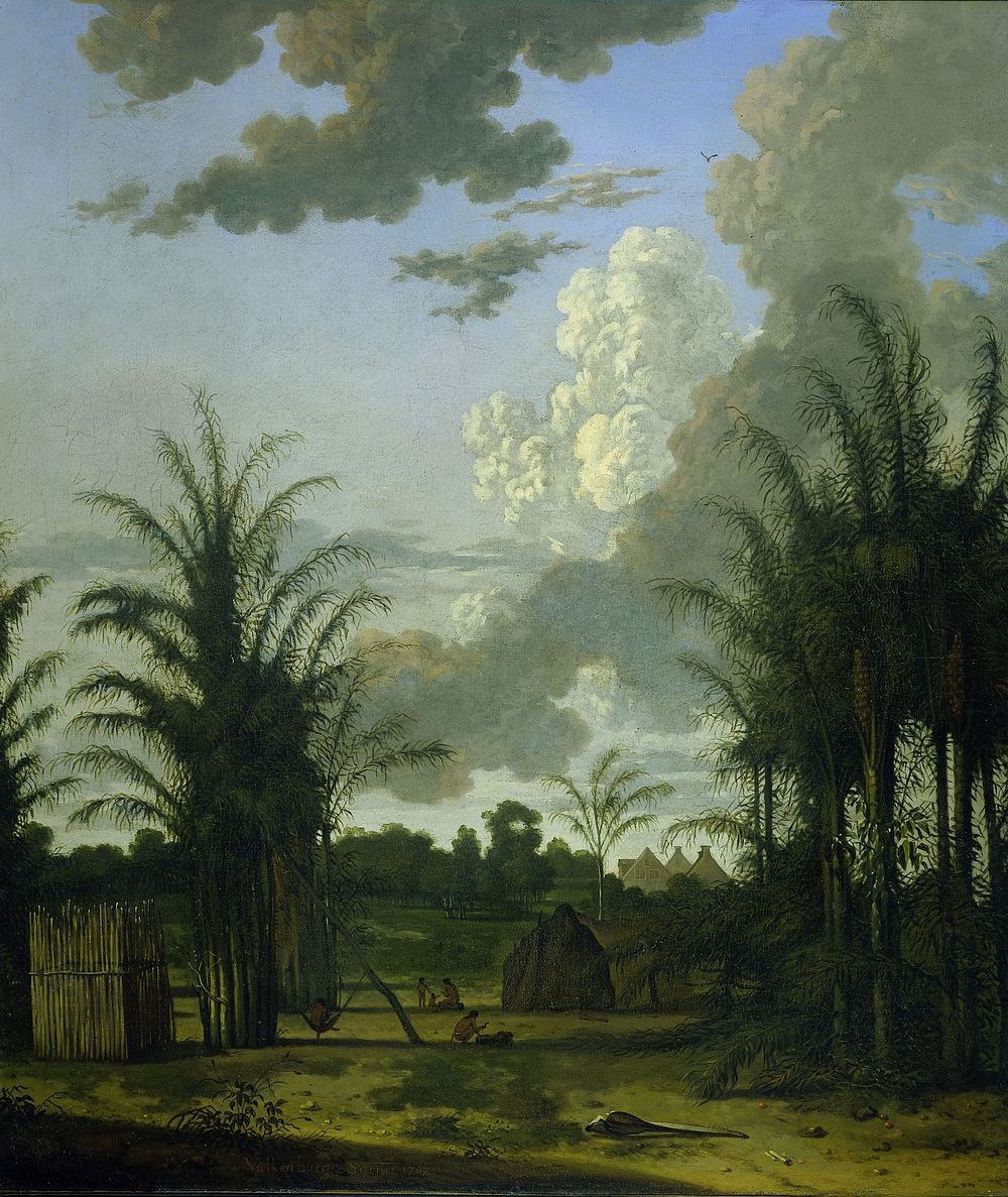 Plantation in Suriname (1707) by Dirk Valkenburg