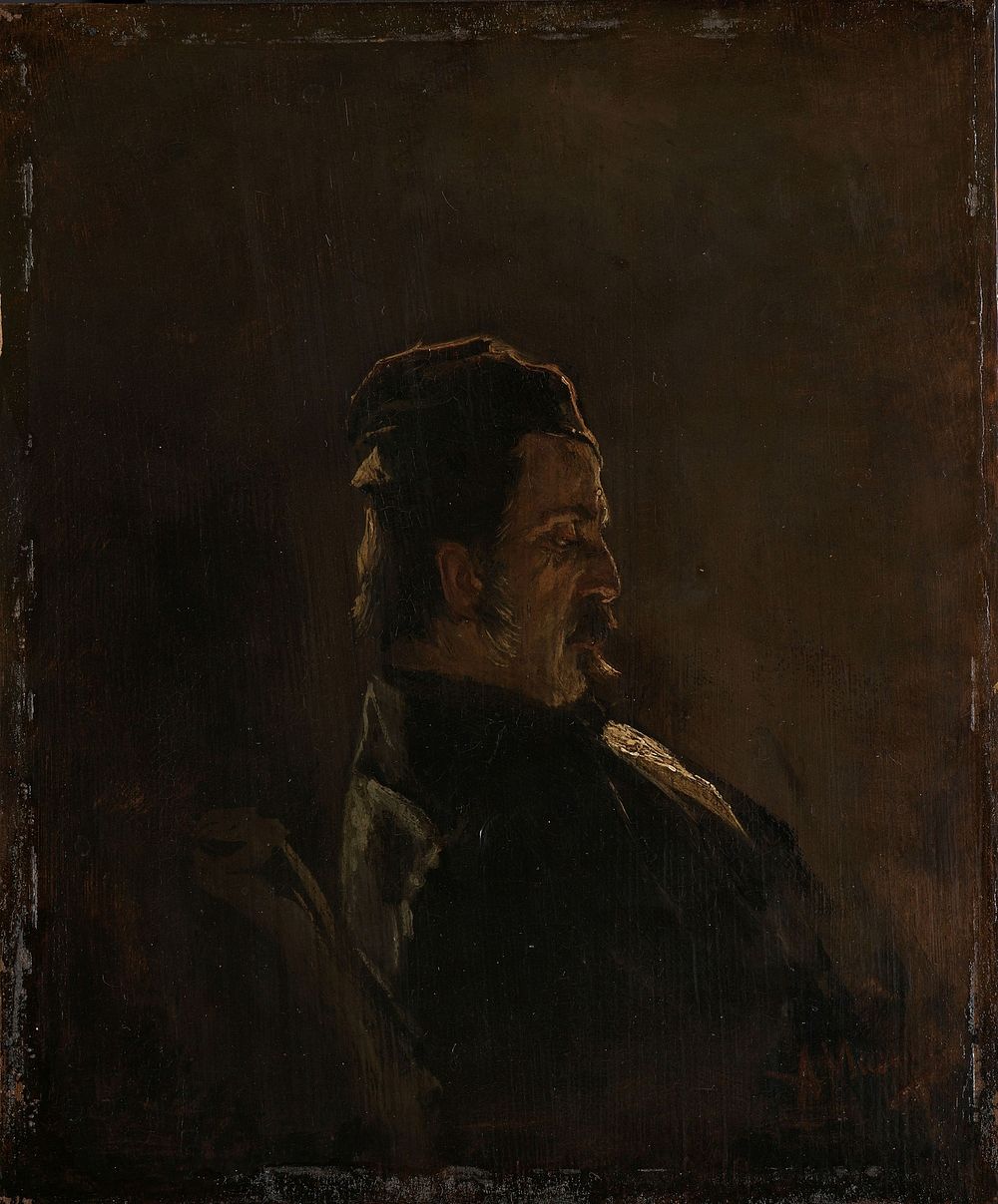 Portrait of Pieter Frederik van Os, Painter (1855) by Anton Mauve