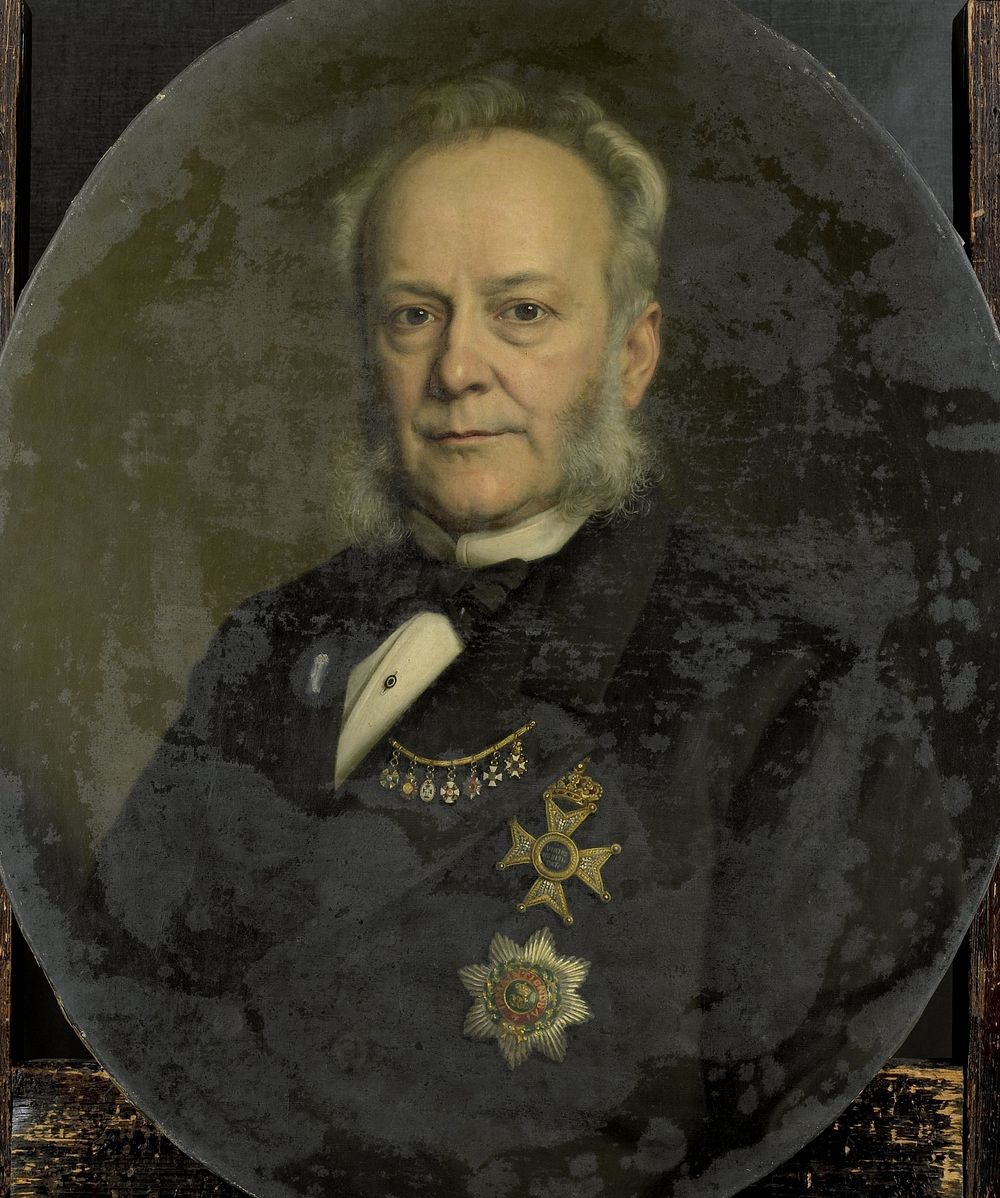 Pieter Mijer (1812-81). Gouverneur-generaal van Nederlands Oost Indië (1875) by Johan Heinrich Neuman