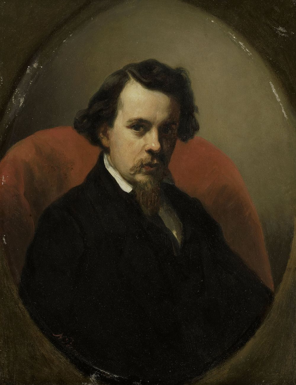 Portrait of Charles Henri Joseph Leicker, Painter (1853) by Nicolaas Pieneman