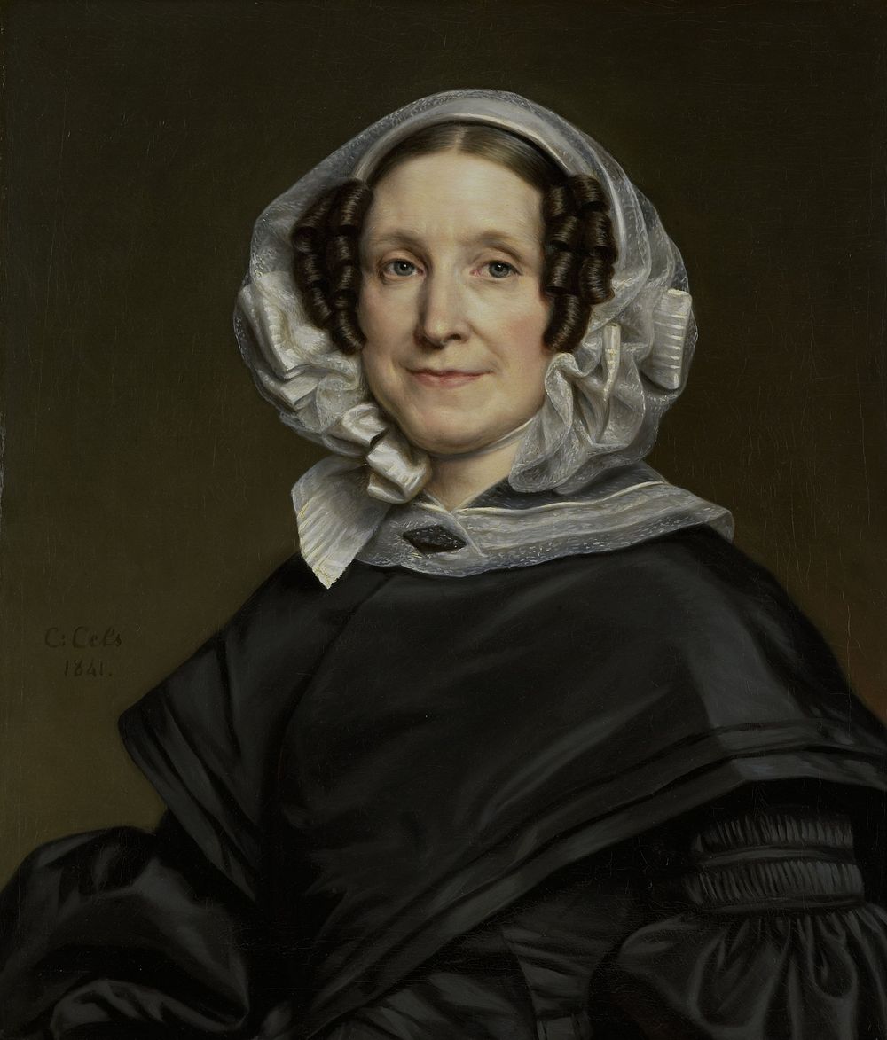 Aryna van der Pot (1786-1850). Wife of N. J. A. C. Hoffmann (1841) by Cornelis Cels