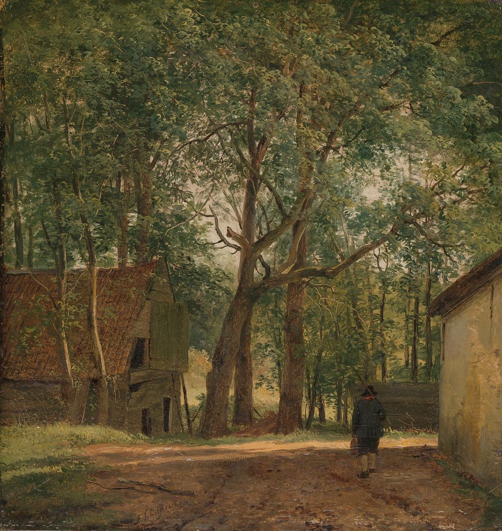 Farmyard (c. 1820 - c. 1830) by Andreas Schelfhout