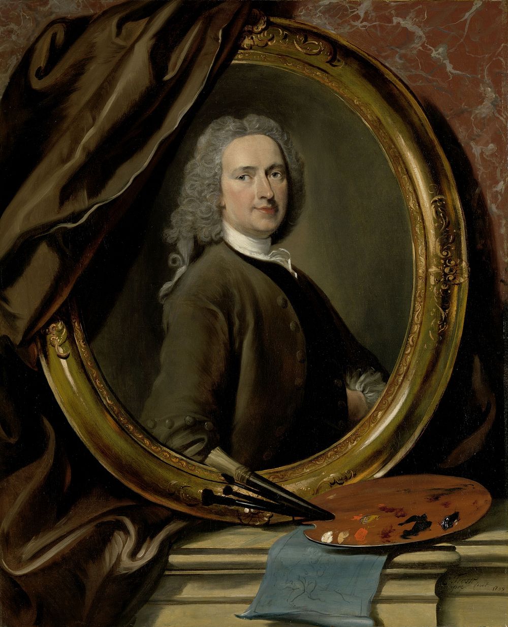 Self-portrait (1739) by Cornelis Troost