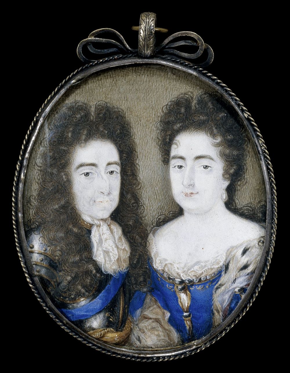 Willem III (1650-1702), prins van Oranje en sinds 1689 koning van Engeland met zijn vrouw Maria Stuart (1662-95) (1700 -…