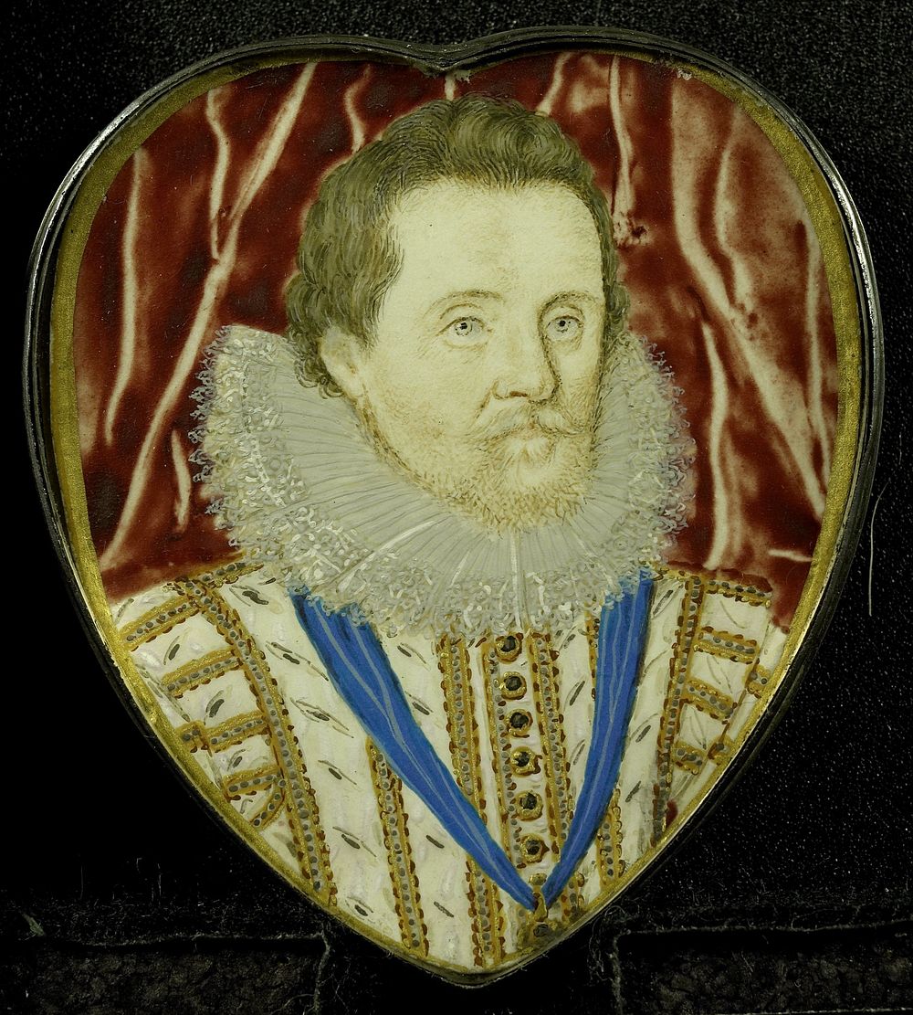 Portrait of James I (1566-1625), King of Engeland (1600 - 1625) by Lawrence Hilliard and Nicholas Hilliard