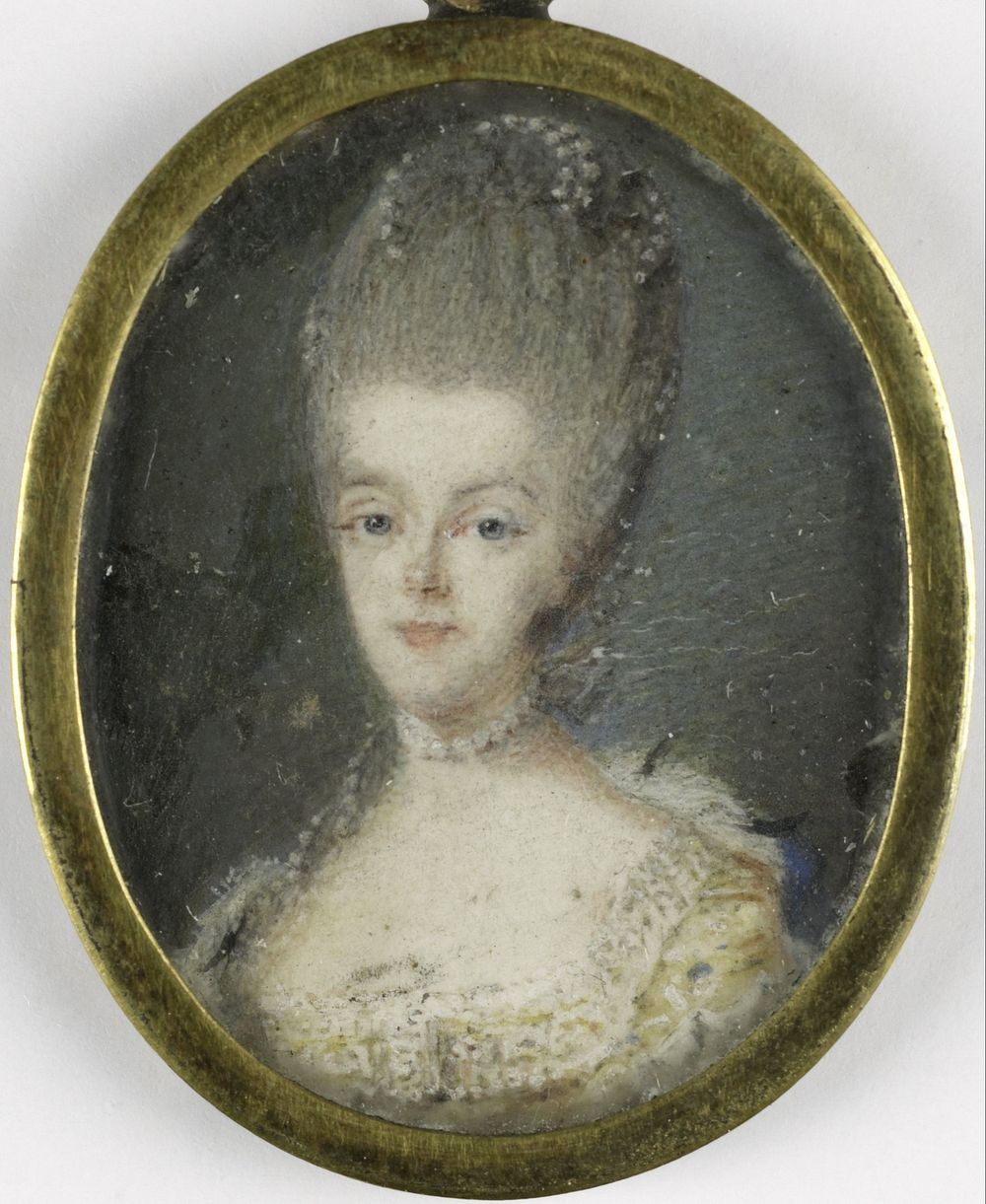 Frederika Sophia Wilhelmina (Wilhelmina; 1751-1820), prinses van Pruisen. Echtgenote van Willem V (1768) by Robert Mussard