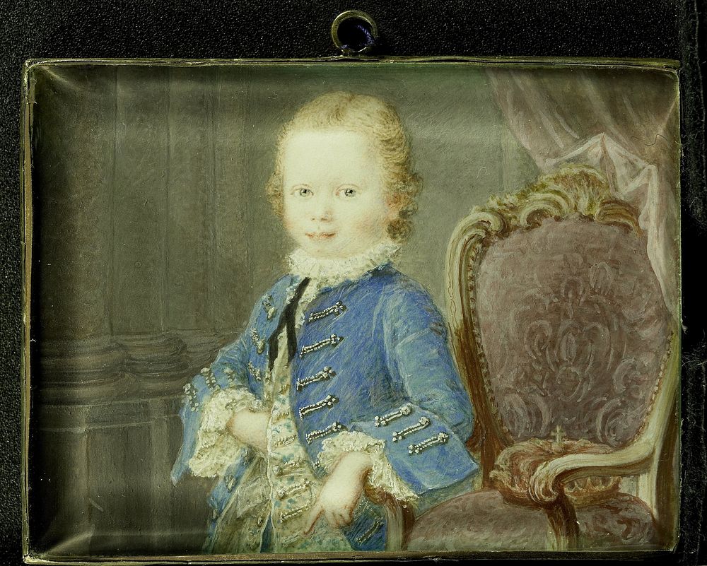 Willem V (1748-1806), prins van Oranje-Nassau, als kind (1748 - 1760) by Robert Mussard