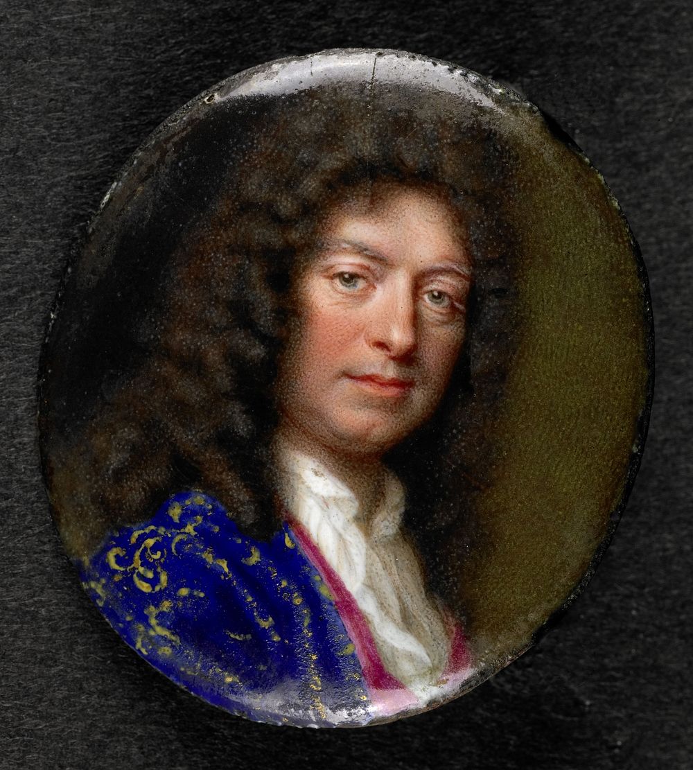 Portret van een man (1620 - 1691) by Jean Petitot le vieux and Charles Boit