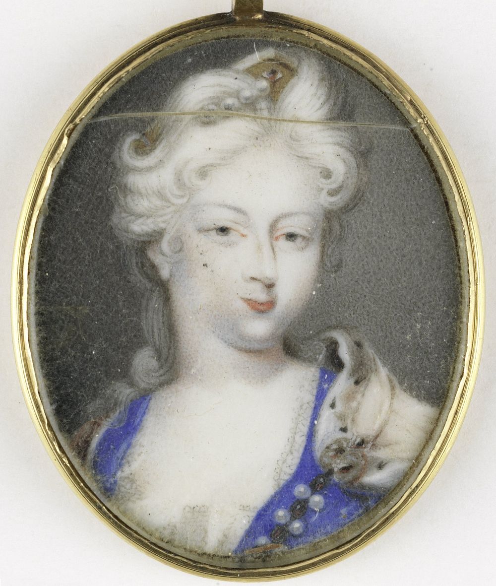 Portret van een vrouw, vermoedelijk Christiane Charlotte van Württemberg-Winnental, (1694-1729) (1710 - 1730) by anonymous