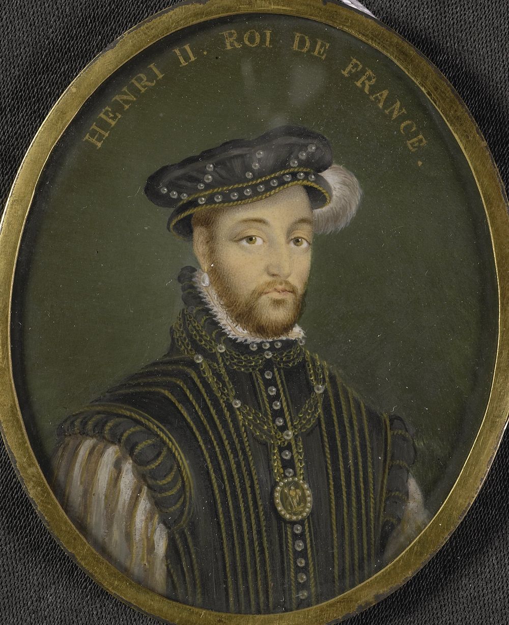 Hendrik II (1519-59), koning van Frankrijk (1700 - 1799) by anonymous and François Clouet