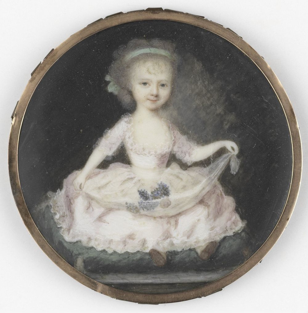 Portret van een kind, gehouden voor Frederica Louisa Wilhelmina (1770-1819), prinses van Oranje-Nassau. Dochter van prins…
